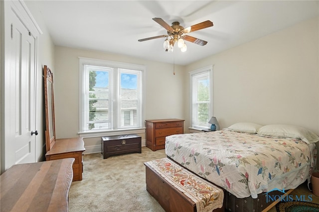 418 S Grove St, Bowling Green, OH 43402 - carpeted bedroom with a ceiling fan and baseboards