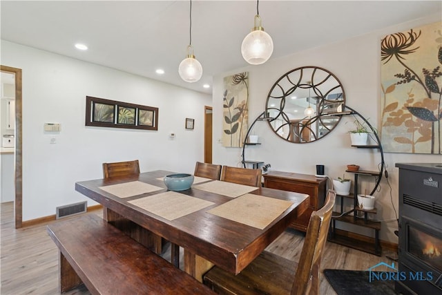 23866 W State Route 579, Curtice, OH 43412 - dining area featuring light wood finished floors and recessed lighting
