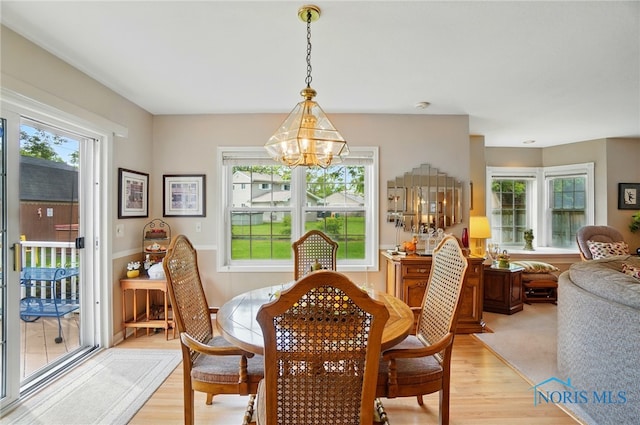 1309 Gettysburg Dr, Maumee, OH 43537 - dining area with healthy amount of natural light and light wood-style flooring