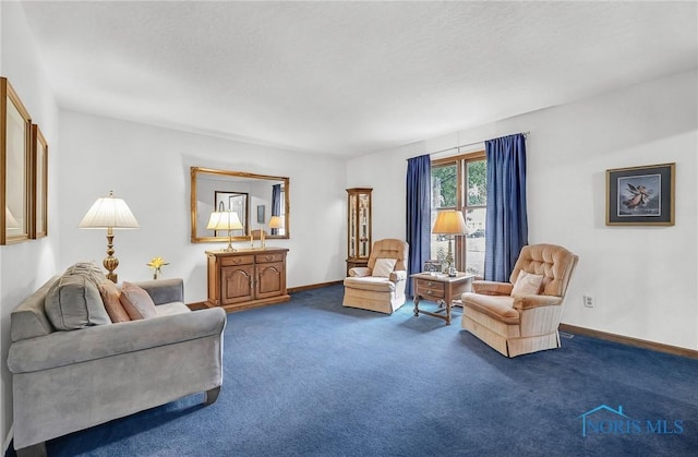 7040 Country Creek Rd, Maumee, OH 43537 - carpeted living room featuring baseboards