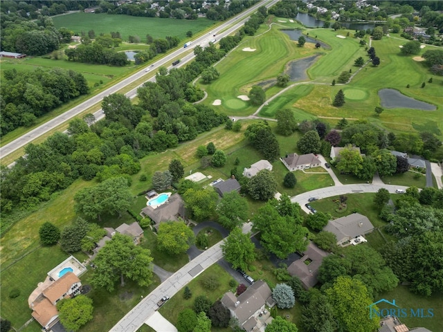 7040 Country Creek Rd, Maumee, OH 43537 - drone / aerial view of a large body of water and a golf club