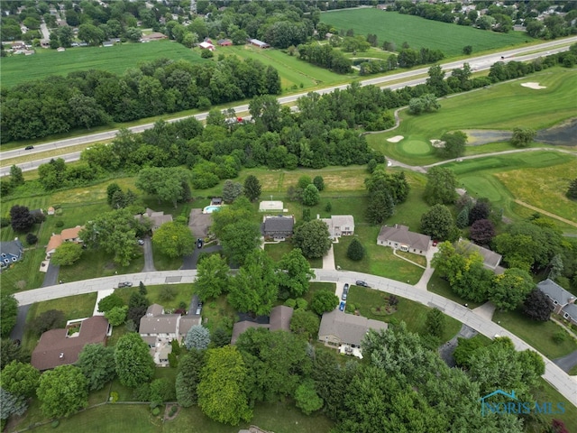 7040 Country Creek Rd, Maumee, OH 43537 - aerial perspective of suburban area with a tree filled landscape and a golf club