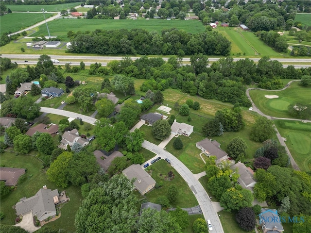 7040 Country Creek Rd, Maumee, OH 43537 - aerial overview of property's location with nearby suburban area and a tree filled landscape