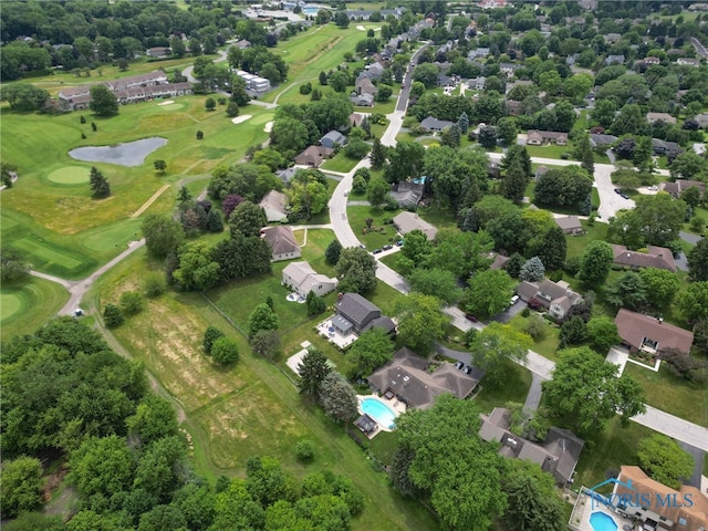 7040 Country Creek Rd, Maumee, OH 43537 - aerial perspective of suburban area with a large body of water and a local golf course