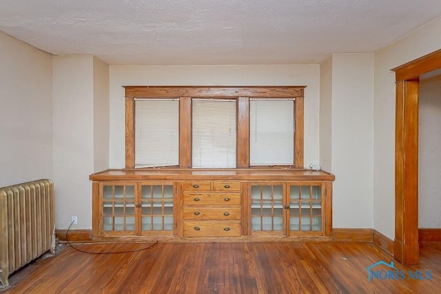 433 Islington St, Toledo, OH 43610 - spare room with radiator heating unit, wood finished floors, and a textured ceiling