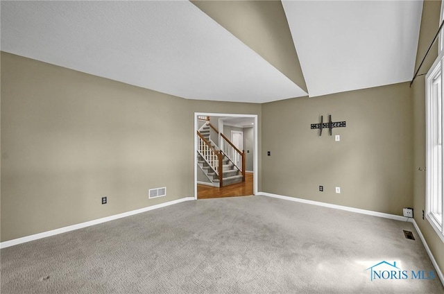 1626 Woodstream Rd, Perrysburg, OH 43551 - carpeted empty room featuring stairway and baseboards