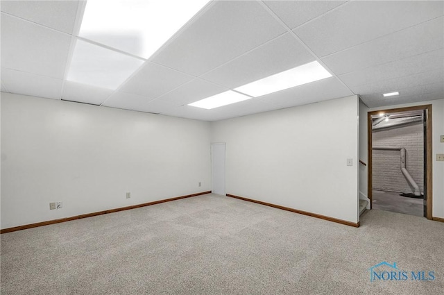 1626 Woodstream Rd, Perrysburg, OH 43551 - empty room featuring a drop ceiling and carpet flooring