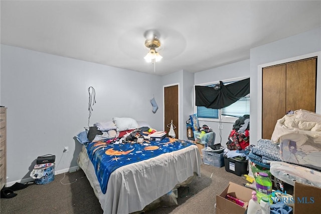 4128 Douglas Rd, Toledo, OH 43613 - carpeted bedroom featuring a ceiling fan