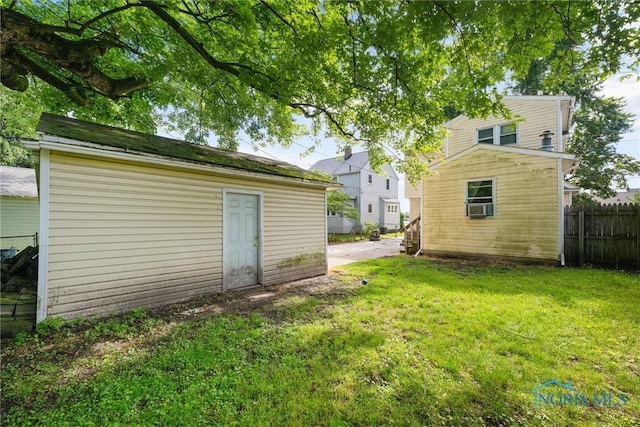 4128 Douglas Rd, Toledo, OH 43613 - view of yard featuring an outbuilding and cooling unit