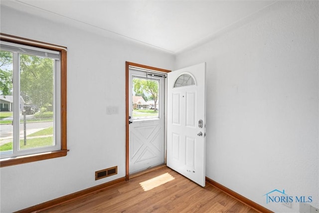 42 California Blvd, Toledo, OH 43612 - entrance foyer featuring baseboards and light wood-style flooring