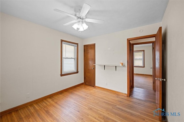42 California Blvd, Toledo, OH 43612 - empty room with plenty of natural light, light wood-style flooring, and ceiling fan