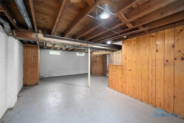 42 California Blvd, Toledo, OH 43612 - below grade area featuring wood walls