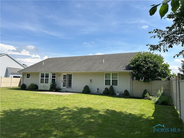 2440 Bluestone Dr, Findlay, OH 45840 - rear view of property with a fenced backyard