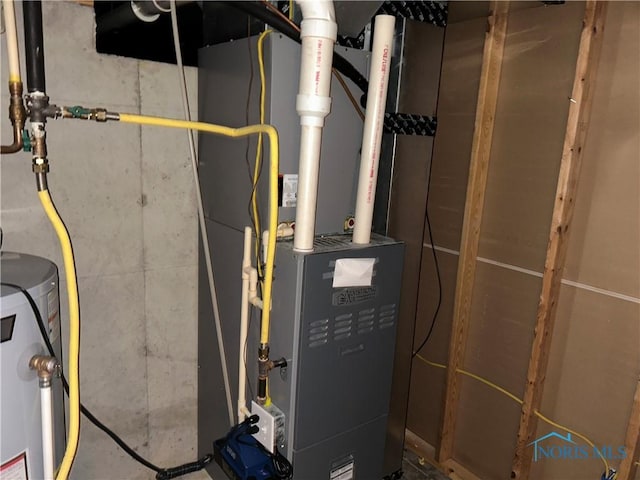 2440 Bluestone Dr, Findlay, OH 45840 - utilities featuring water heater and heating unit