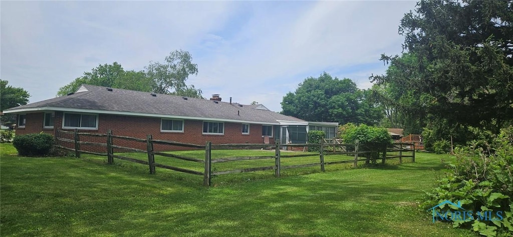 4010 Wreford Ct, Toledo, OH 43614 - rear view of property with brick siding