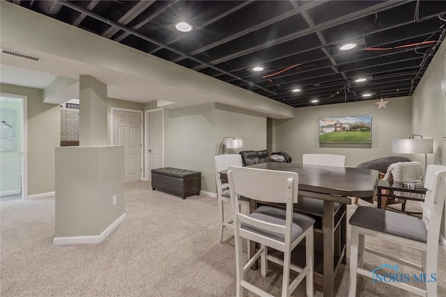 2393 Woods Edge Rd, Perrysburg, OH 43551 - carpeted dining area with baseboards