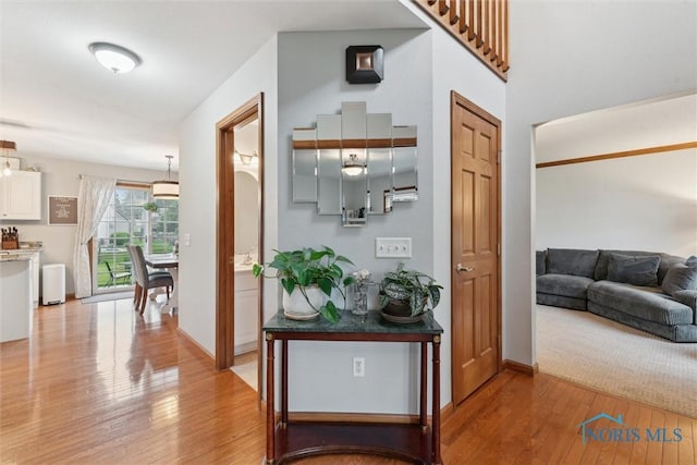 2393 Woods Edge Rd, Perrysburg, OH 43551 - hall featuring light wood-style floors