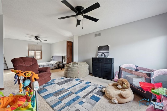 7106 Country Creek Rd, Maumee, OH 43537 - bedroom featuring carpet and ceiling fan