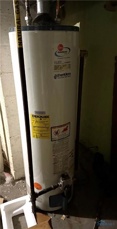 6913 Brint Rd, Sylvania, OH 43560 - utility room with water heater