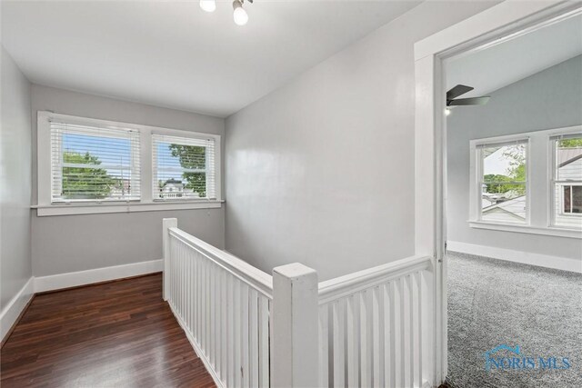 108 Western Ave, Findlay, OH 45840 - hallway with an upstairs landing and wood finished floors