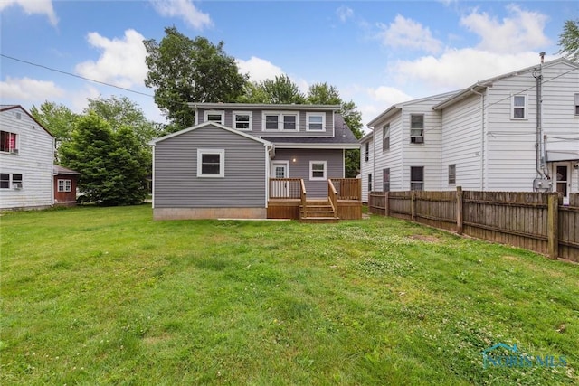108 Western Ave, Findlay, OH 45840 - back of house with a wooden deck