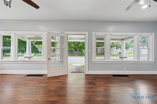 108 Western Ave, Findlay, OH 45840 - unfurnished room with ceiling fan and wood finished floors