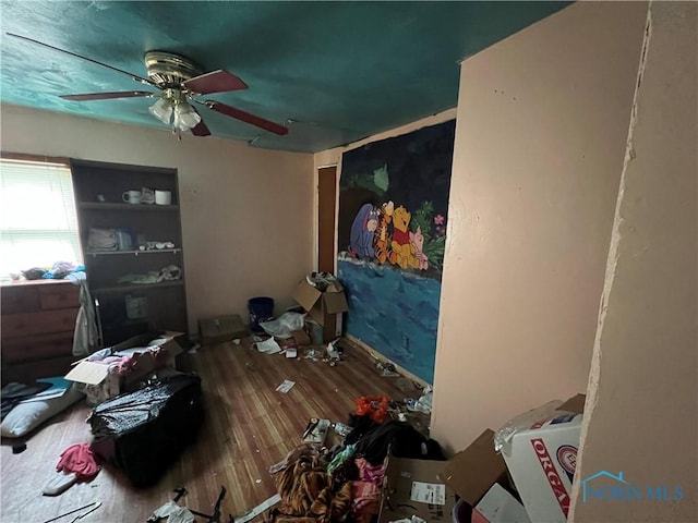 2017 Newport Ave, Toledo, OH 43613 - bedroom with wood finished floors and a ceiling fan