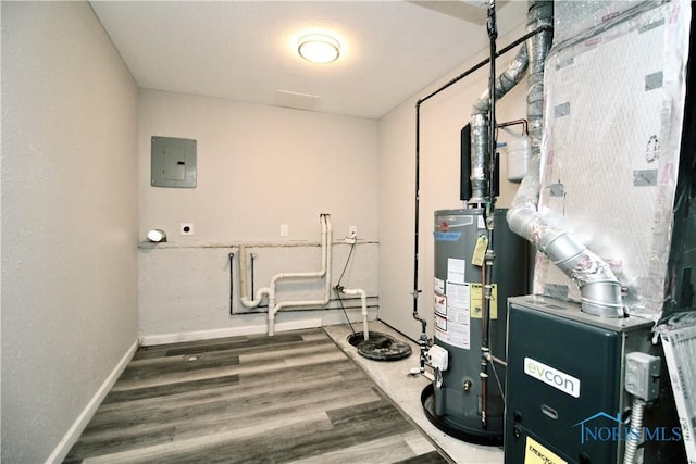6182 Old Farm Ct, Toledo, OH 43612 - utilities with electric panel, gas water heater, and heating unit