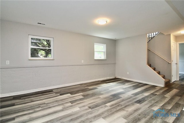 6182 Old Farm Ct, Toledo, OH 43612 - unfurnished room with wood finished floors and stairway