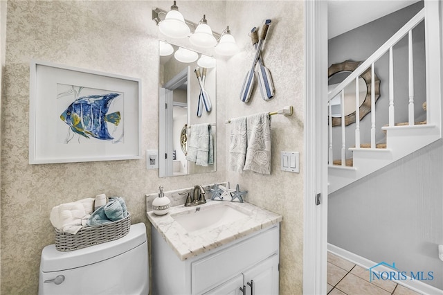 772 Fairway Ln, Wauseon, OH 43567 - bathroom with vanity and tile patterned flooring