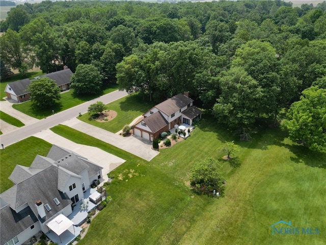772 Fairway Ln, Wauseon, OH 43567 - aerial view of a heavily wooded area