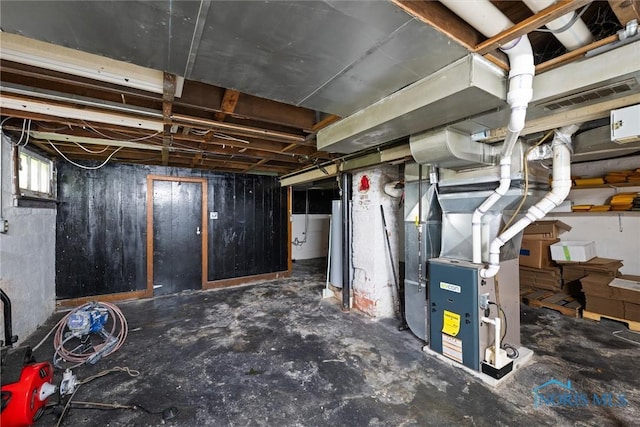 1930 Berkshire Pl, Toledo, OH 43613 - basement with heating unit and gas water heater