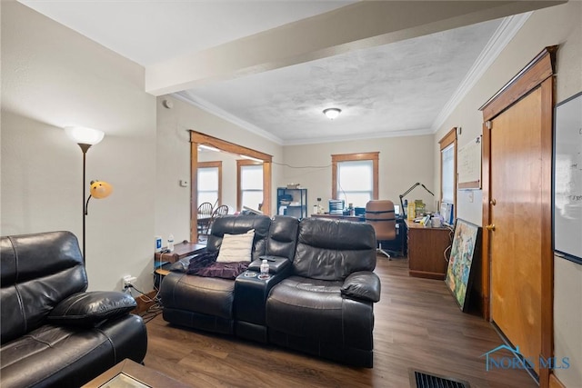 1930 Berkshire Pl, Toledo, OH 43613 - living room with wood finished floors and ornamental molding