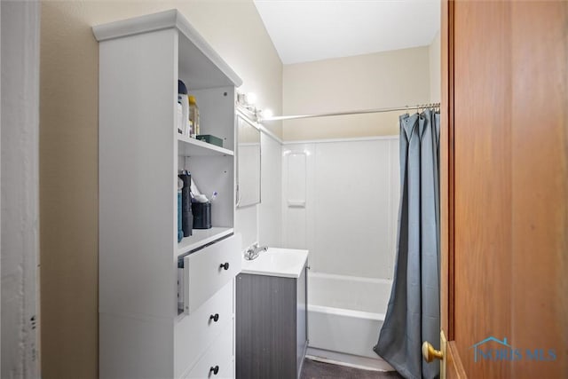 1930 Berkshire Pl, Toledo, OH 43613 - bathroom featuring vanity and shower / bath combination with curtain