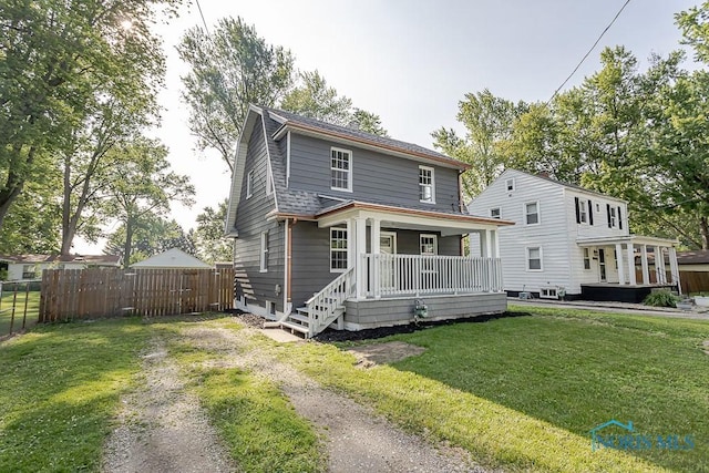 2242 Vaness Dr, Toledo, OH 43615 - view of front of property with covered porch, driveway, and a shingled roof