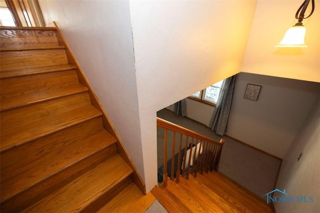 404 E Garfield Ave, Swanton, OH 43558 - stairs with wood finished floors