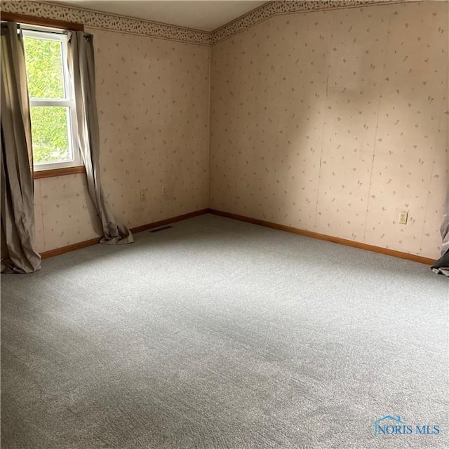 404 E Garfield Ave, Swanton, OH 43558 - carpeted spare room with wallpapered walls