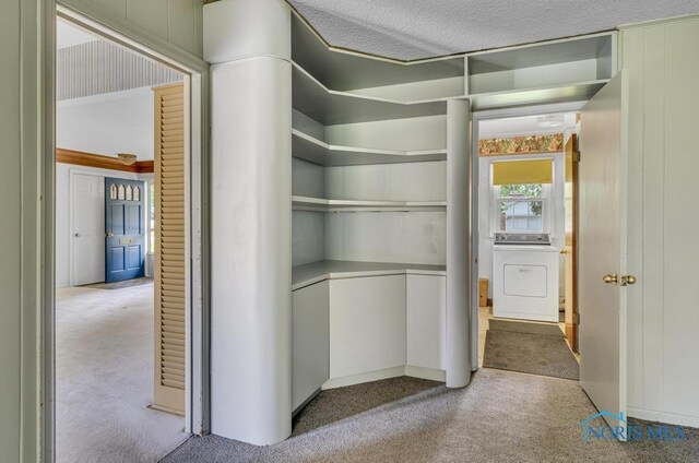 3733 Shamrock Dr, Toledo, OH 43615 - spacious closet with washer / dryer and carpet flooring