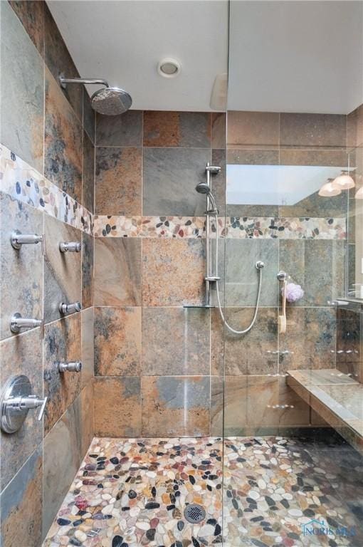 3862 Ravine Hollow Ct, Maumee, OH 43537 - full bathroom featuring a tile shower
