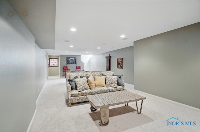 3862 Ravine Hollow Ct, Maumee, OH 43537 - living room with recessed lighting and carpet floors