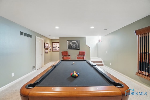 3862 Ravine Hollow Ct, Maumee, OH 43537 - playroom with billiards and recessed lighting