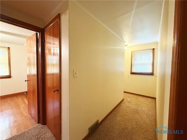 703 College Ave, Fostoria, OH 44830 - hall featuring crown molding