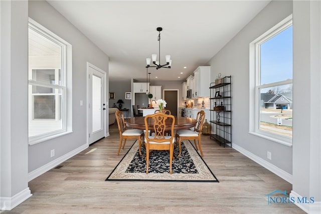 3343 Moonlit Pass, Monclova, OH 43542 - dining room with a chandelier and light wood finished floors