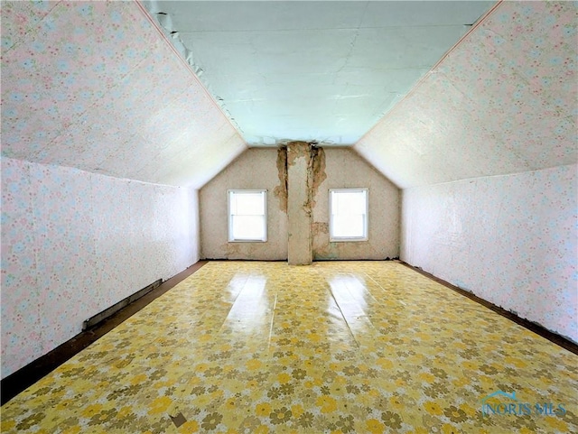 6151 The Bend Rd, Ney, OH 43549 - bonus room with lofted ceiling and wallpapered walls