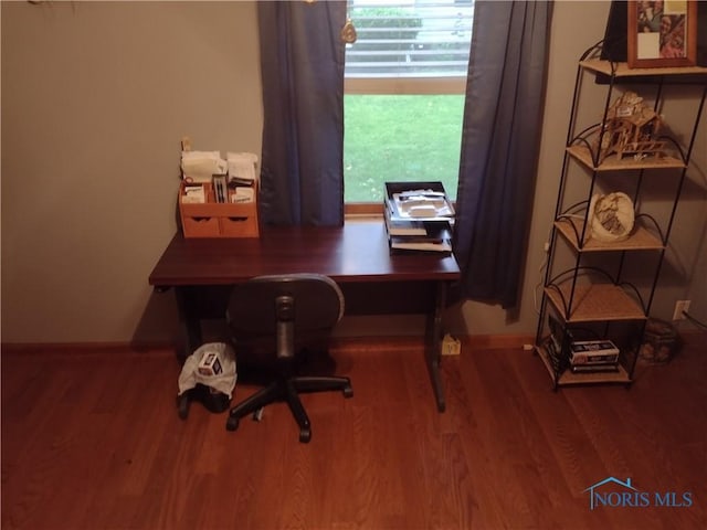 200 Pleasant St, Archbold, OH 43502 - home office featuring wood finished floors and baseboards