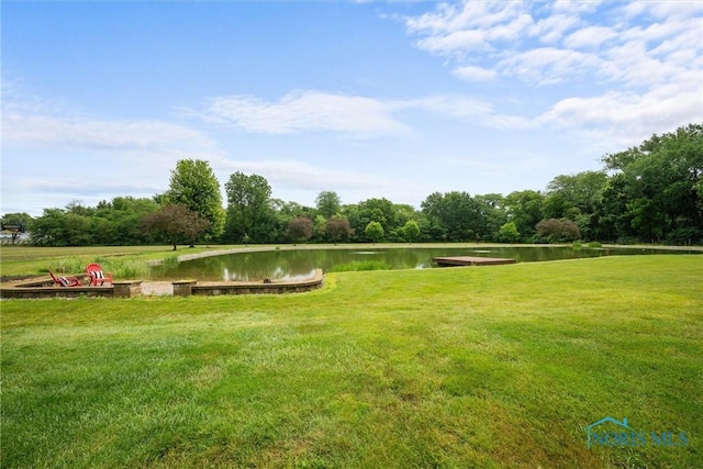 15180 Dirlam Rd, Bowling Green, OH 43402 - surrounding community featuring a water view and a lawn