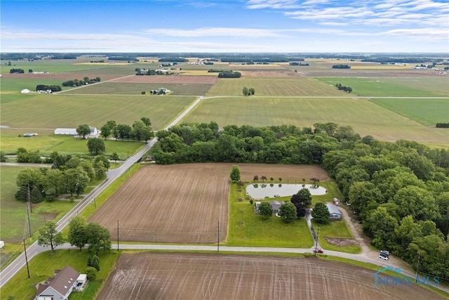 15180 Dirlam Rd, Bowling Green, OH 43402 - aerial view of sparsely populated area featuring extensive farmland