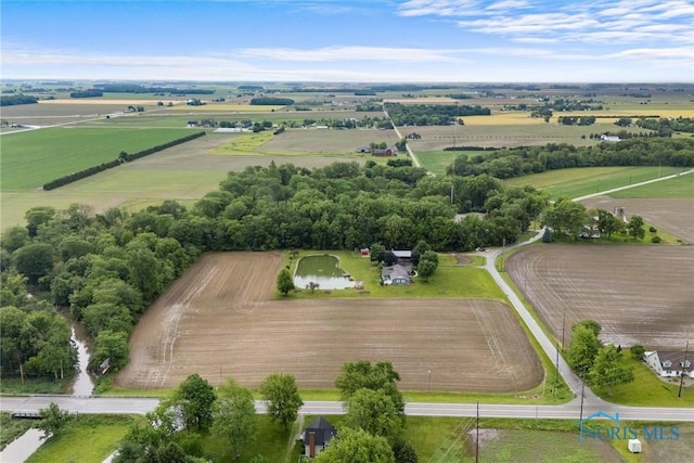 15180 Dirlam Rd, Bowling Green, OH 43402 - aerial view of sparsely populated area with farmland