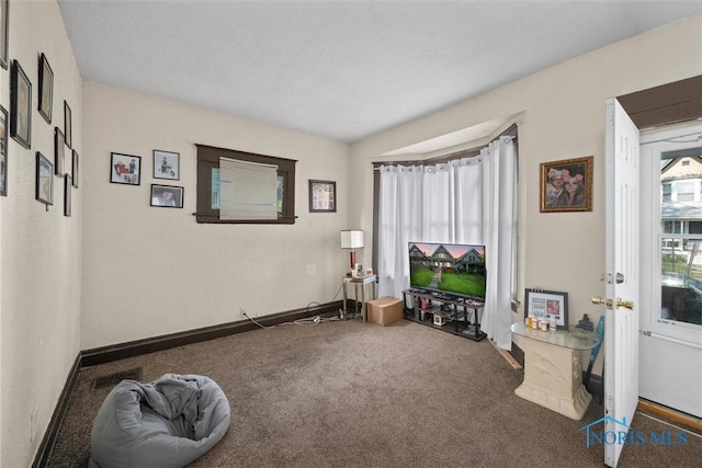 743 Clark St, Toledo, OH 43605 - sitting room with carpet floors and baseboards
