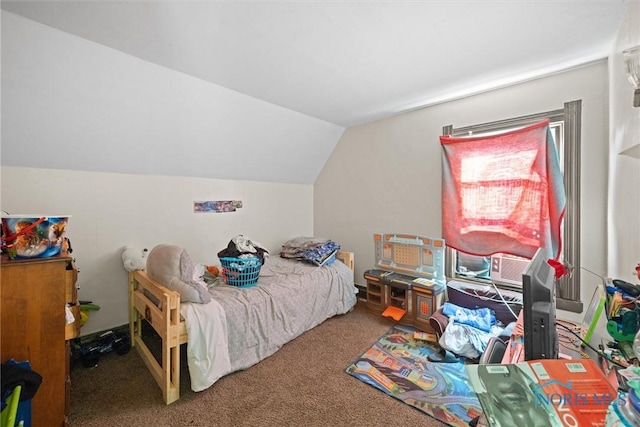743 Clark St, Toledo, OH 43605 - bedroom with carpet flooring and lofted ceiling